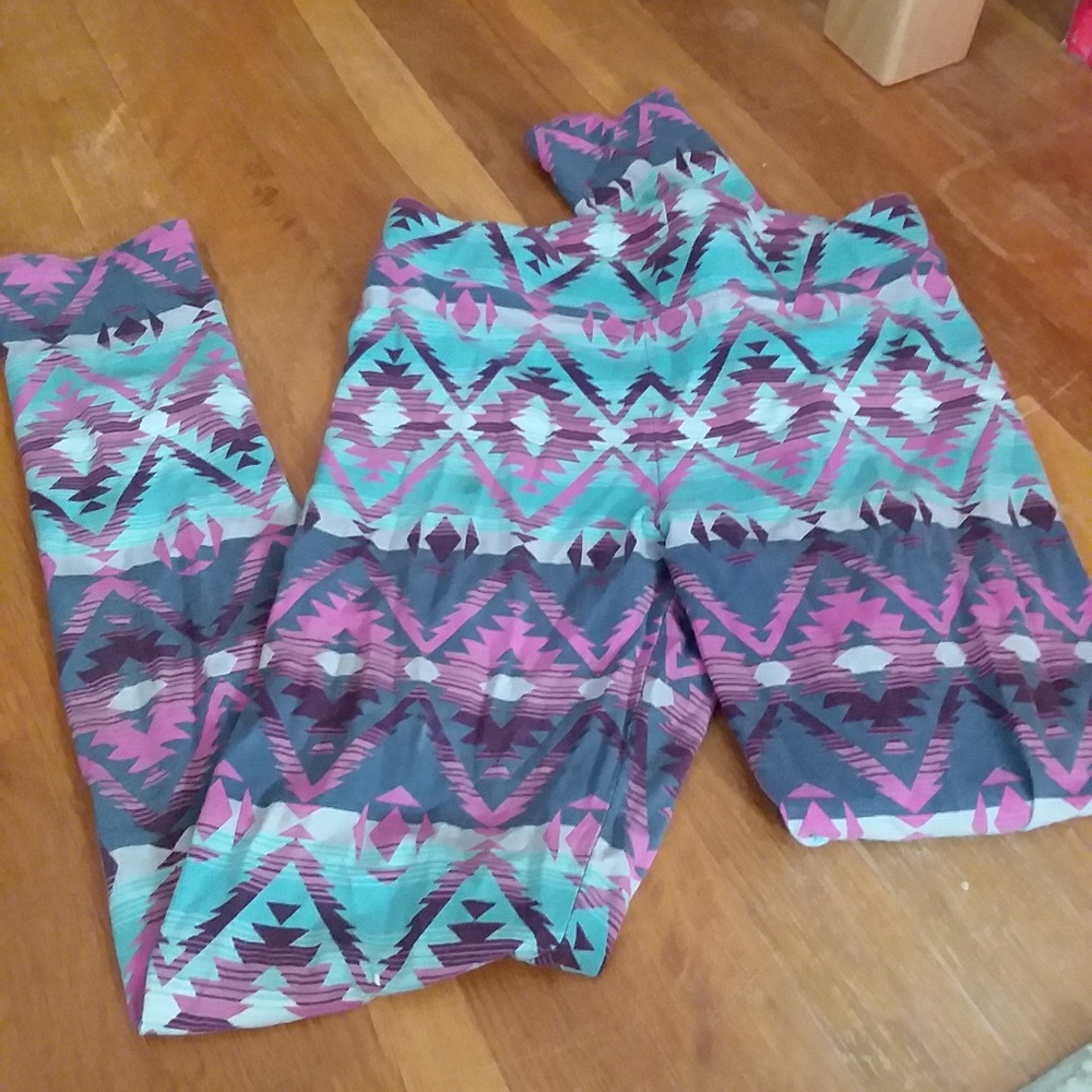 High-Rise Aztec Print Leggings